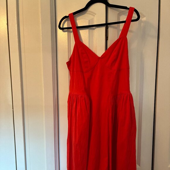 Retro Red Vintage Dress by The Future Collective - Picture 1 of 3